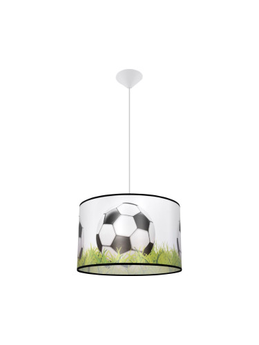 Sollux SL.1429 - Детски пендел FOOTBALL 1xE27/15W/230V Ø 40 см