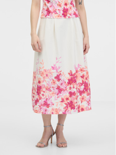 Orsay Pink women's floral skirt - Women's