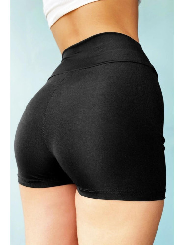 95503 Dewberry Casual & Beach Mini Womens Shorts-BLACK