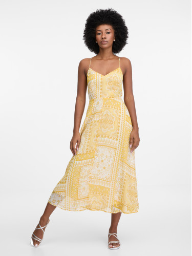 Orsay Yellow women's midi dress - Women's