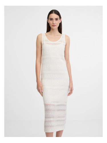 Orsay Cream Women's Midi Dress - Women's
