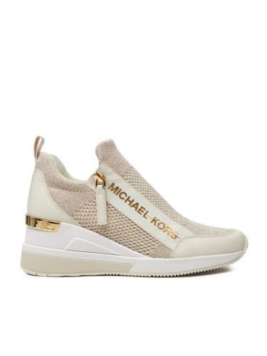 MICHAEL Michael Kors Сникърси Wills Metallic Stretch Knit Trainer 43S3WIFS4D Бежов