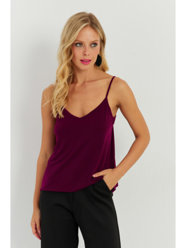 Cool & Sexy Women's Damson Strappy Blouse