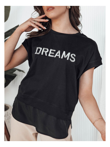 Women's T-shirt DREAMY black Dstreet