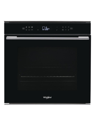 Фурна за вграждане Whirlpool W7 OM4 4S1 P BL, клас A+, 73 л. обем, LCD дисплей, пиролиза, черна