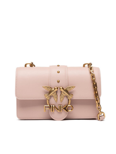 Pinko Дамска чанта Love Mini Icon Simply 14 Cl PE 22 PLTT 1P22K4 Y7SP Розов