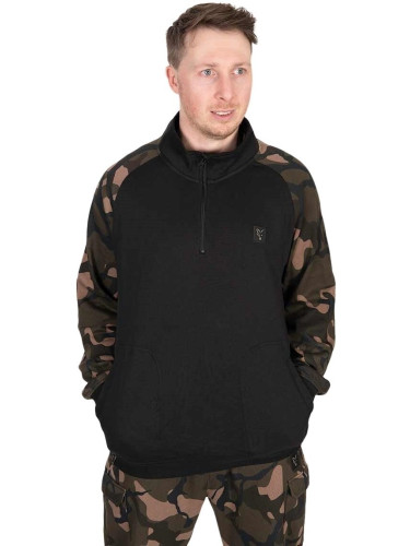 Fox Fishing Суитчер LW Black/Camo Qtr Zip - L