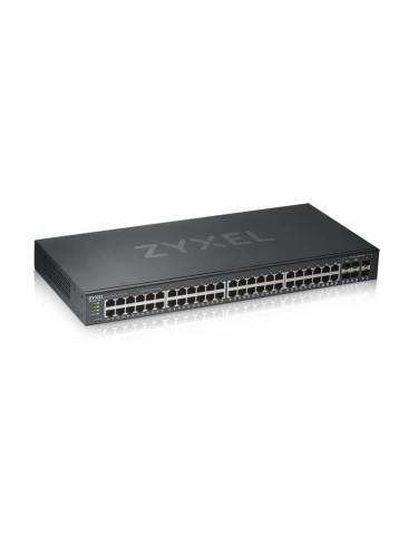 Суич ZyXEL GS1920-48v2, 1000 Mbps, 44x 10/100/1000, 4x RJ-45/SFP, 2x SFP