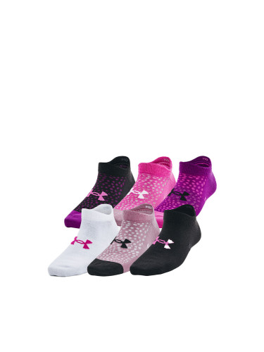 UNDER ARMOUR 6-Packs Essential No Show Youth Socks Multicolor