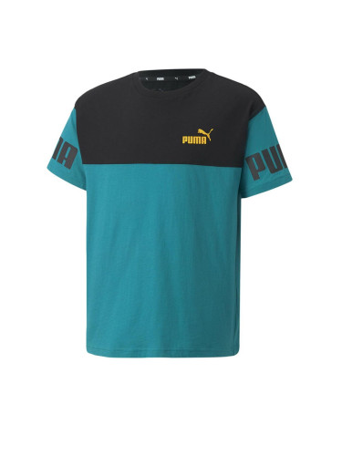 PUMA Power Colorblock Tee Turquoise