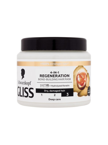 Schwarzkopf Gliss Regeneration 4-in-1 Hair Mask Маска за коса за жени 400 ml