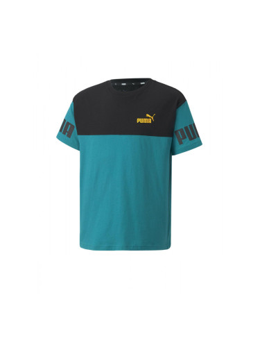 PUMA Power Colorblock Tee Turquoise