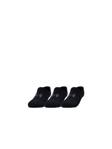 UNDER ARMOUR 3-Packs Essential Ultra Low Cut Socks Black