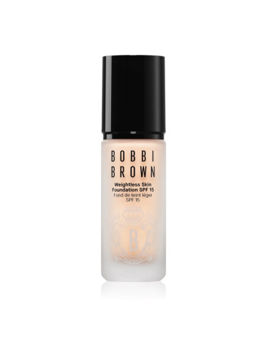 Bobbi Brown Weightless Skin Foundation SPF 15 Mini дълготраен матиращ фон дьо тен с хидратиращ ефект цвят Porcelain 13 мл.