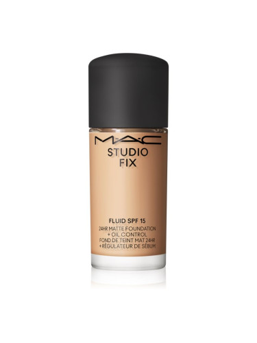 MAC Cosmetics Mini Studio Fix Fluid SPF 15 24HR Matte Foundation + Oil Control матиращ фон дьо тен SPF 15 цвят NW15 15 мл.