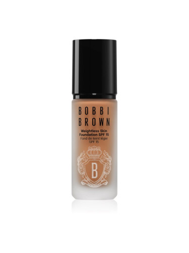 Bobbi Brown Weightless Skin Foundation SPF 15 Mini дълготраен матиращ фон дьо тен с хидратиращ ефект цвят Neutral Walnut 13 мл.