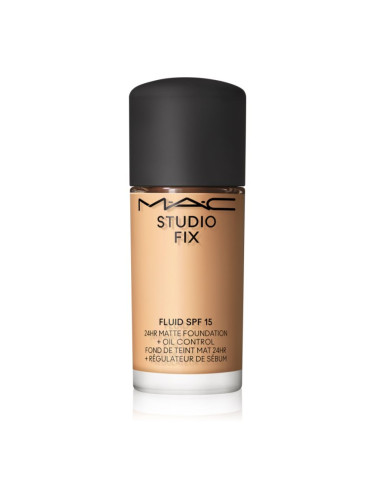 MAC Cosmetics Studio Fix Fluid SPF 15 24HR Matte Foundation + Oil Control Mini матиращ фон дьо тен SPF 15 цвят NC25 15 мл.