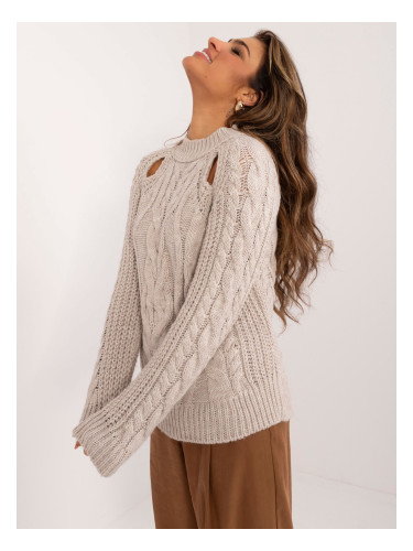 Beige women's sweater