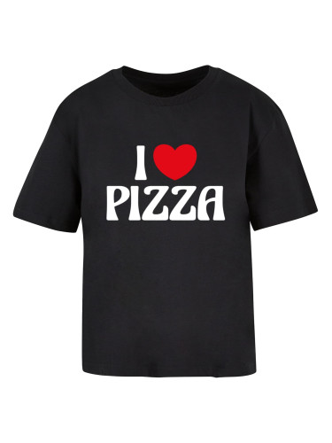 Women's T-shirt Pizza Love black