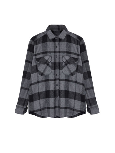 Trendyol Black Regular Fit Winter Checkered Lumberjack Shirt Jacket