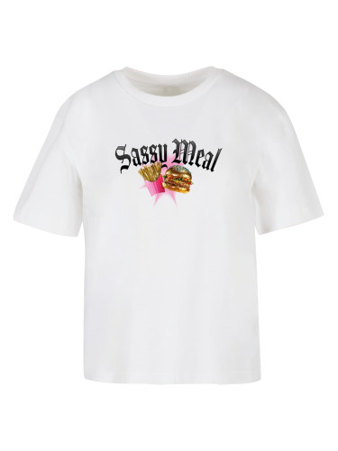 Women's T-shirt Sassy Meal white