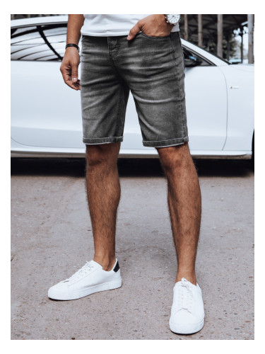 Men's denim shorts dark grey Dstreet