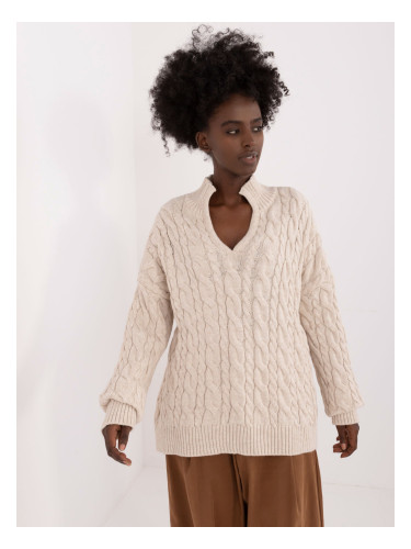 Beige women's sweater