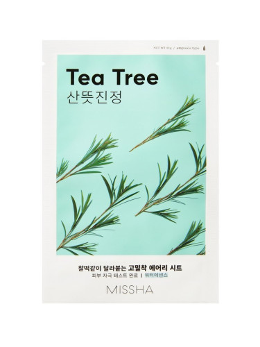 Маска за лице с Чаено дърво Missha Airy Fit Sheet Mask Tea Tree