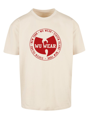 Men's T-shirt WU Wear Circle Logo Oversize sand