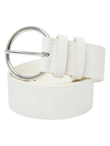 Basic Suede PU Belt cream