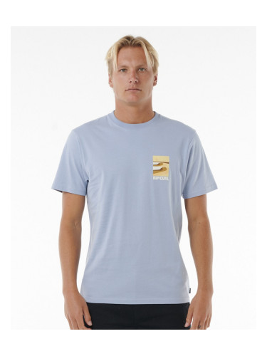 Rip Curl SURF REVIVAL LINED UP TEE Spray Blue T-shirt