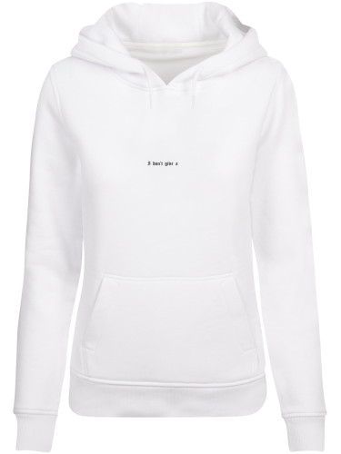 Women's sweatshirt I Don't Give A Hoody white