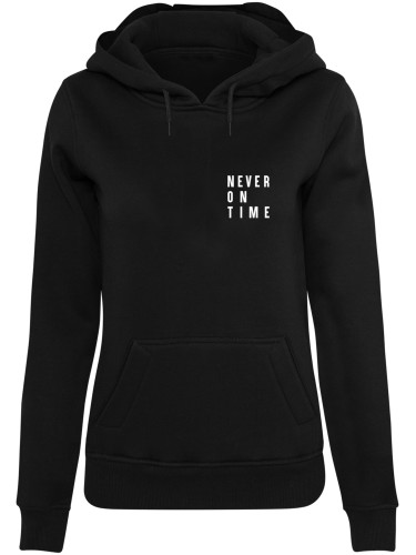 Women's Never On Time Hoody black