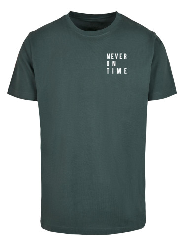 Men's T-shirt Never On Time green