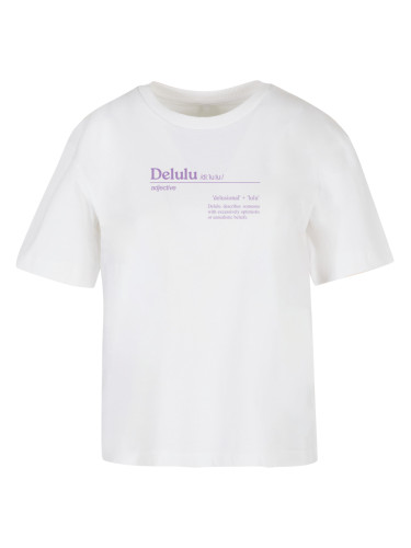 Women's T-shirt Delulu Definition white