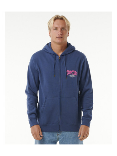 Rip Curl SHRED TILL DEAD ZIP HOOD Washed Navy Hoodie