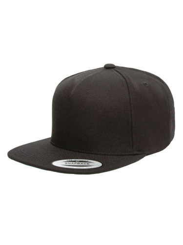 Premium Snapback Cap Black/Black