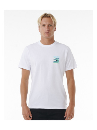 Rip Curl SURF REVIVAL LINED UP TEE White T-shirt