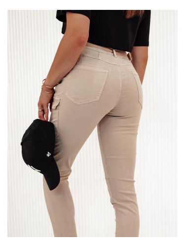 Women's pants LOVFASHION beige Dstreet