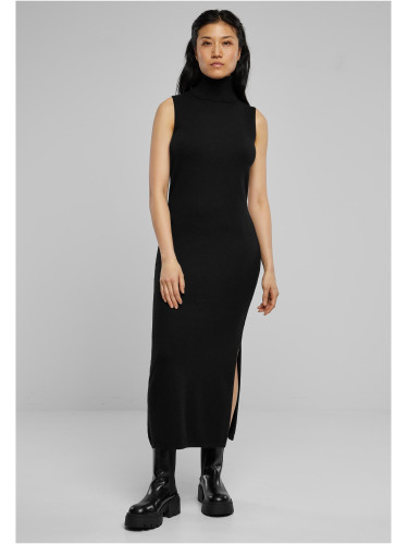 Women's knitted dress Turtleneck black