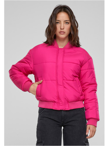 Women's Puffer Blouson Pink Jacket