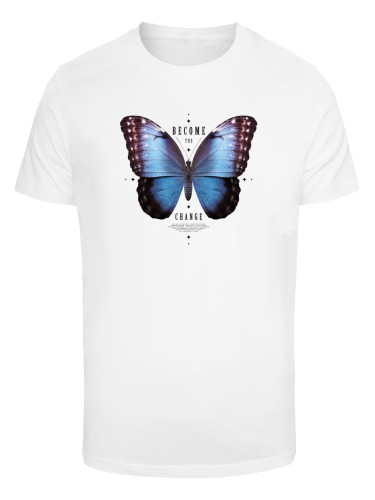 Men's T-shirt Become the Change Butterfly white