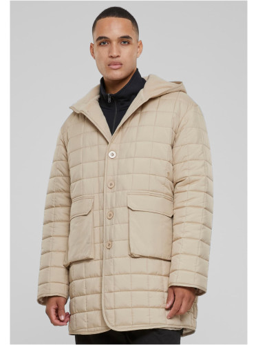 Men's parka with Polar Fleece lining beige