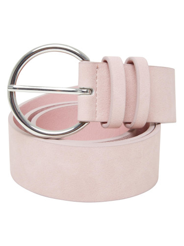 Basic Suede PU Belt Pink