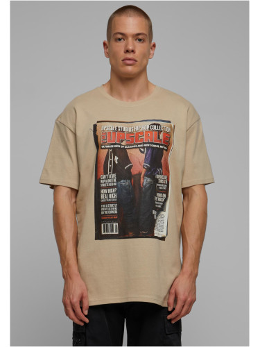 Men's T-shirt oversize Upscale Magazine sand