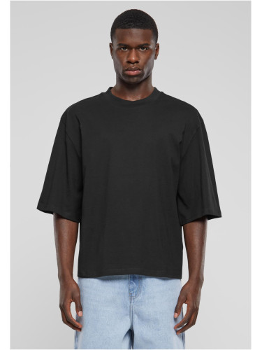 Men's T-shirt oversized Cropped black