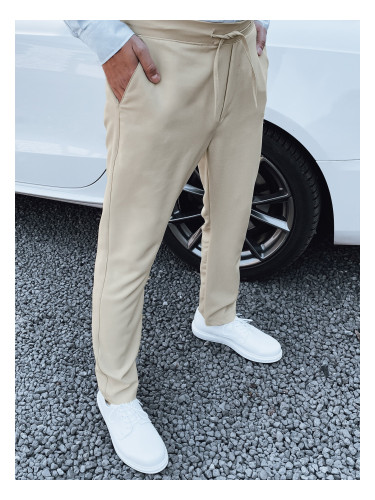 Men's Beige Dstreet Trousers