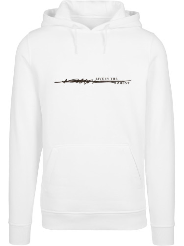 Men's sweatshirt Live In The Moment Hoody white