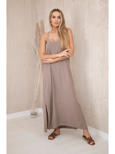 Long dress with fango straps