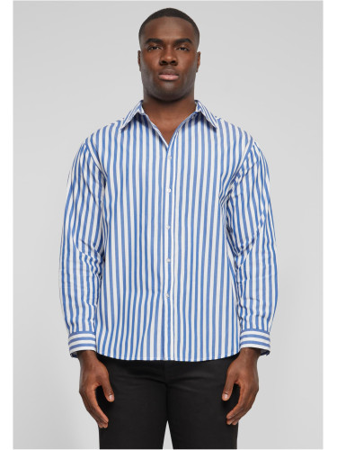 Men's shirt Striped Summer white/blue